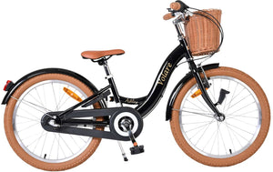 Volare ashley kinderfiets - meisjes - 20 inch - zwart - shimano nexus 3