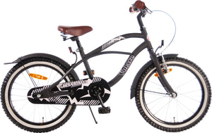 Volare Black Cruiser Kinderfiets - Jongens - 18 inch - Zwart - 95% afgemonteerd
