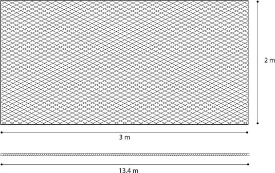 Flamingo veiligheidsnet sekura - 300 cm x 200 cm