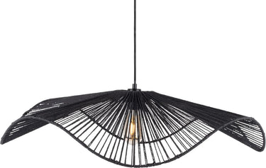 Leitmotiv hanglamp sombra large - zwart - 80x80x19cm - modern - hanglampen eetkamer, slaapkamer, woonkamer