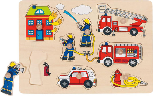 Goki noppenpuzzel brandweer