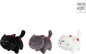 Take me home knuffel kat pluche 16cm meerkleurig speelgoed.