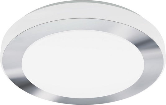 Eglo batholino led carpi - wand plafondlamp - 1 lichts - ø38.5 cm - wit, chroom - wit