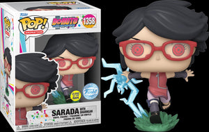 Funko pop! boruto: naruto next generations - sarada with sharingan #1358 glow in the dark