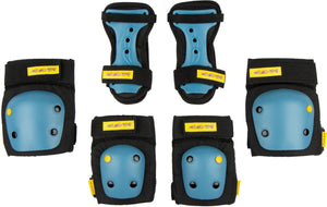 Nijdam skate beschermset junior - gamekeeper - zwart blauw - m