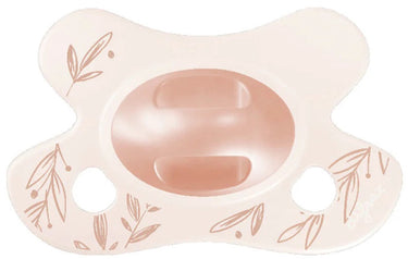 Difrax natural fopspeen - newborn - dusty pink leafs