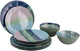 Bo-camp - servies - halo - blauw groen - 12 stuks