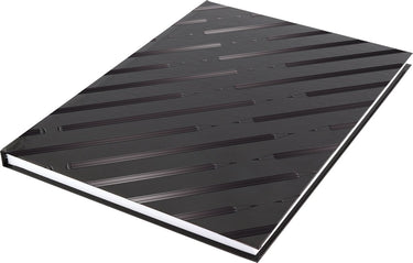 Kangaro dummyboek - a4 - zwart met design - 160 blanco pagina's - 140 grams papier - hard cover - k5584