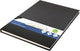Kangaro - dummyboek - a4 - zwart - 160 blanco pagina's - 140 grams - schetsboek