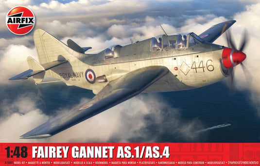 Airfix modelbouwpakket militaire voertuigen - 11007 fairey gannet as.1 as.4 plane plastic - 1:48 - modelbouw
