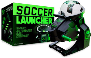 Gear2play soccer launcher - interactieve voetbaltrainer met slimme lancering - train volleys, trapkracht en balcontrole