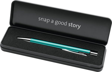 Pelikan balpen snap metallic k10 turquoise metal case