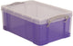 Really useful boxes really useful box 9 liter transparant paars