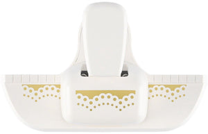 Vaessen creative pons - randpons kanten rand - 1,5 x 4,3 cm - ivoor