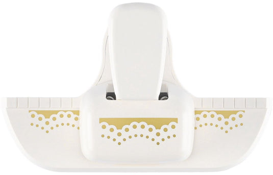 Vaessen creative pons - randpons kanten rand - 1,5 x 4,3 cm - ivoor