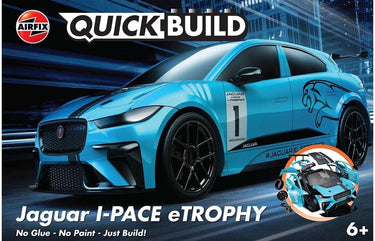 Airfix modelbouwpakket auto - j6033 quickbuild jaguar i-p etrophy plastic - - modelbouw