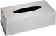 Wenko box voor tissues rvs mat 25x12x8cm - tissuebox roestvrijstaal - tissuehouder - zakdoekendoos - tissuedoos staand of wandbevestigd, met bodem