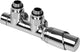 Plieger como design onderblok set haaks incl. koppeling 15 en 16mm chroom