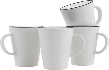 Gimex - linea line - mok - zwart - 4 stuks