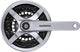 Shimano crankstel 6 7 8 speed tourney fc-ty501 met 170mm crankarm 48 x 38 x 28t met kettingscherm - zilver