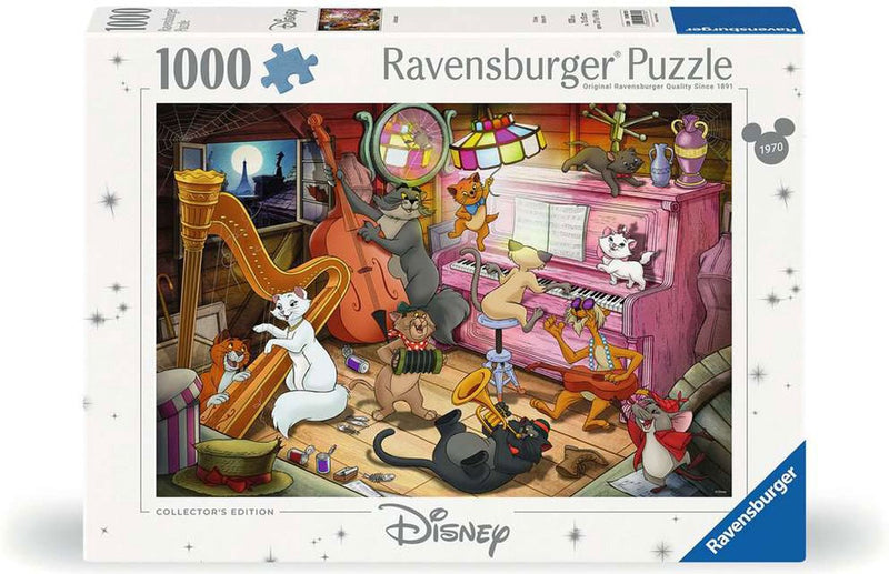 Afbeelding laden in galerijviewer, Ravensburger puzzel disney aristocats 1000 stukjes cartoon.
