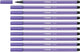 Stabilo pen 68 - premium viltstift - paars - doos 10 stuks