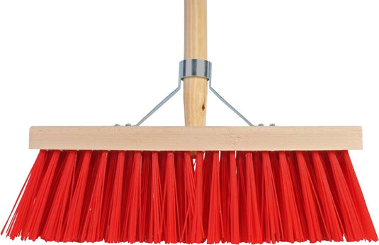 Bouwkern vero bezem rood bb 35cm steel 140cm