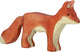 Holztiger bosdieren - vos staand - 14x2x8cm - houten figuur - handgemaakt