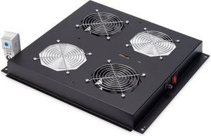 Digitus dn-19 fan-2-b-n rack-toebehoren ventilatiepaneel