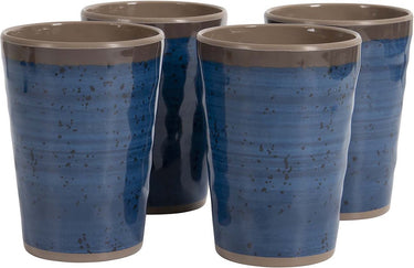 Bo-camp - beker - halo - blauw - 4 stuks