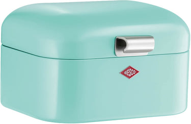 Wesco mini grandy broodtrommel | 2 liter - maat s | metaal - mint | brooddoos