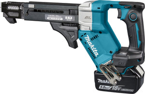 Makita dfr551rtj | lxt accu schroefautomaat 18v 25-55mm in mbox (2x 5.0ah accu + snellader) - dfr551rtj