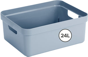 Sunware sigma home opbergbox 24l - 44.5x34.5x18.3 cm - blauw
