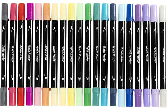 Creativ company cc textielstiften secundair 20 stuks