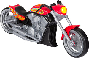 Nikko speelgoedmotor road rippers nitro burnout - chopper rode vlammen - 28 cm - voor jongens en meisjes vanaf 3 jaar