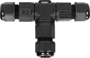 Orno waterdichte kabelverbinder 3-aderig - t splitter - snelkoppeling - ip68 connector (lasdoos kabeldoos kabelmof)