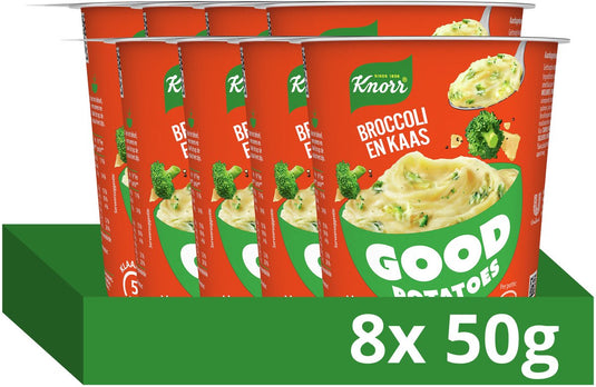 Knorr good potatoes - broccoli en kaas - klaar binnen 5 minuten - 8 x 50 g