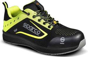 Sparco cup nurburg – lichtgewicht s1p veiligheidsschoen met ademend jacquard en sportieve stijl - zwart 39