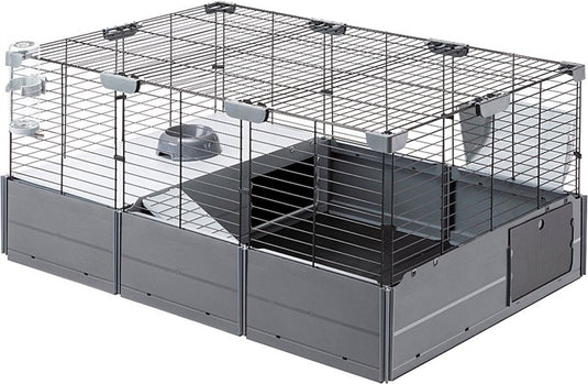 Ferplast -konijnenhok-multipla-107,5x72x50-cm-zwart
