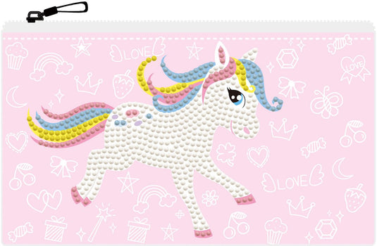 Diamond dotz® diamond dotz etui met rits - pony frolic - creatieve knutselset.