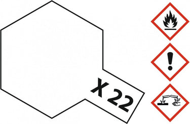 Tamiya hobbyverf acrylverf - x-22 clear varnish - gloss - acryl - 23ml verf potje - 23 ml