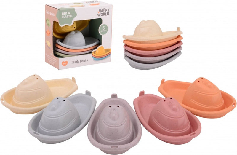 Afbeelding laden in galerijviewer, Johntoy happy world bio plastic badbootjes, 5st
