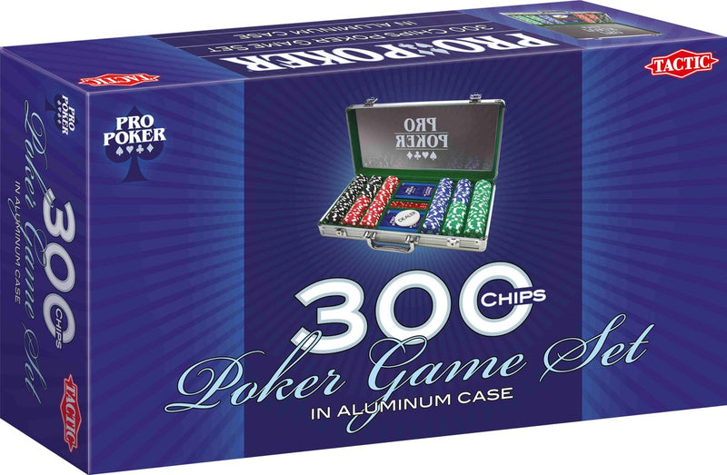 Afbeelding laden in galerijviewer, Tactic pro poker set – pokerset – luxe aluminium koffer – 300 chips van 11,5 gram – inclusief kaarten, dobbelstenen en dealer button – vanaf 14 jaar
