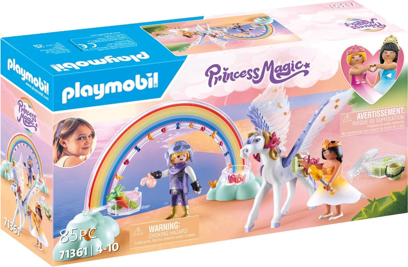 Afbeelding laden in galerijviewer, Playmobil princess magic pegasus met regenboog - 71361
