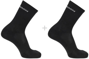 Salomon - evasion crew socks | 2-pack | sokken | maat m 39-41 - zwart 39-41