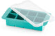 Lékué ijsblokjesvorm - xl - met deksel - vierkant - turquoise