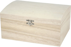 Creativ company houten schatkist 21,5x15,8x10,6 cm
