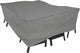 Eurotrail waterdichte hoes voor tuintafel met stoelen, zitgroep hoes, cantonic 225x175x100cm, grijs