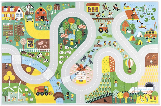 Janod - cross roads - speelmat - het platteland