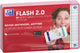Oxford flash 2.0 - flashcards - geruit 5mm - a7 - roze rand - 80 stuks